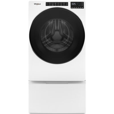 Whirlpool 27 in. 4.5 cu. ft. Stackable Front Load Washer with Sanitize, Steam & Quick Wash Cycles - White | WFW5605MW