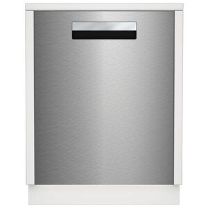 Blomberg 24 in. Top Control Flush-Mount Dishwasher with 45 dBA Sound Level, 3rd-Rack & Pocket Handle - Fingerprint Free Stainless Steel, , hires
