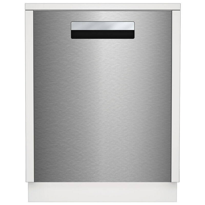 Blomberg 24 in. Top Control Flush-Mount Dishwasher with 45 dBA Sound Level, 3rd-Rack & Pocket Handle - Fingerprint Free Stainless Steel, , hires