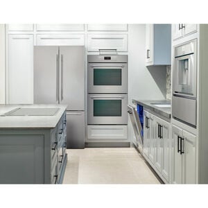 Thermador Masterpiece Series 30 in. 9.2 cu. ft. Smart Top Control Electric Double Wall Oven with True European Convection - Grey, , hires