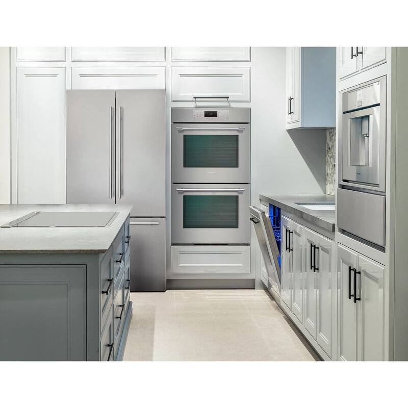 Thermador Masterpiece Series 30 in. 9.2 cu. ft. Smart Top Control Electric Double Wall Oven with True European Convection - Grey, , hires