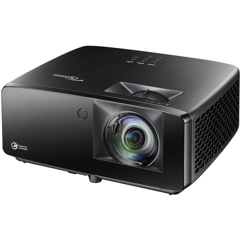 Optoma True 4K UHD 4,000 Lumens Short Throw Home Entertainment Laser Projector - Black, , hires