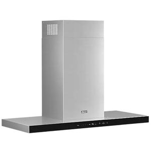 Dacor 48 in. Chimney Style Smart Range Hood with 4 Speed Settings, 1200 CFM & 1 LED Light - Silver Stainless, , hires
