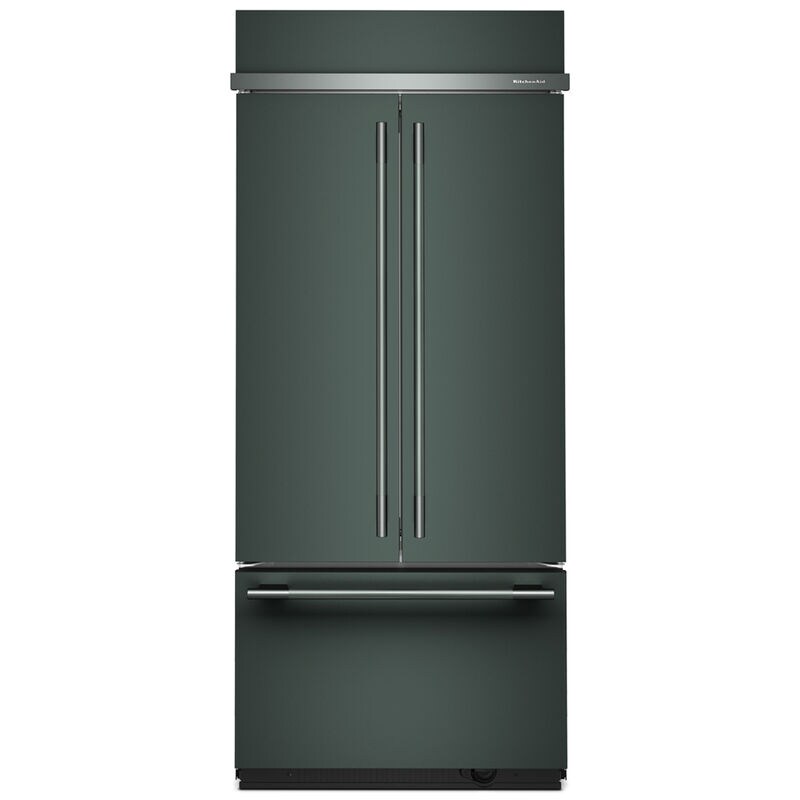 KitchenAid 36 in. 20.8 cu. ft. Built-In Counter Depth French Door Refrigerator with Ice Maker - Juniper, Juniper, hires