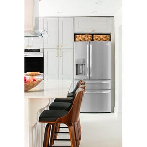 Frigidaire 42 in. Convertible Chimney Style Range Hood with 400 CFM, 3 Fan Speeds & 4 Halogen Lights - Stainless Steel, , hires