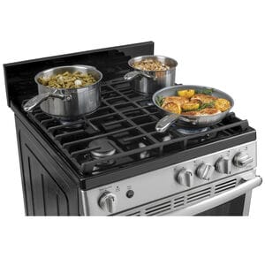 GE 24 in. 2.9 cu. ft. Gas Range with 4 Sealed Burners - Stainless Steel, , hires