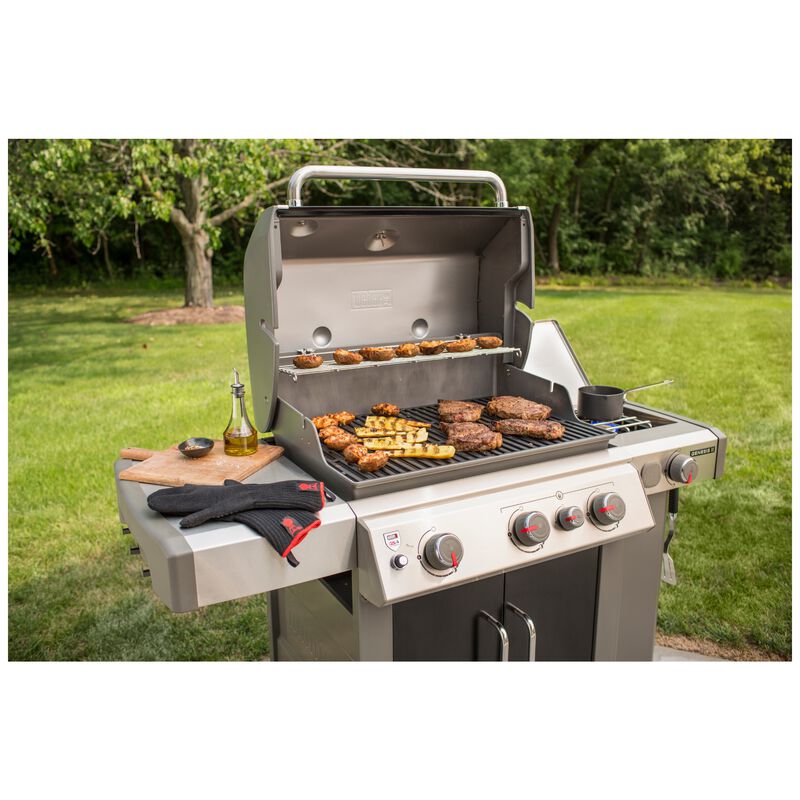 Weber Genesis II E-335 3-Burner Liquid Propane Gas Grill with Side Burner & Sear Burner - Black, , hires