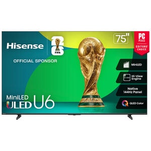 Hisense - 75" Class U6 Series ULED Mini-LED 4K UHD Smart Fire Tv, , hires