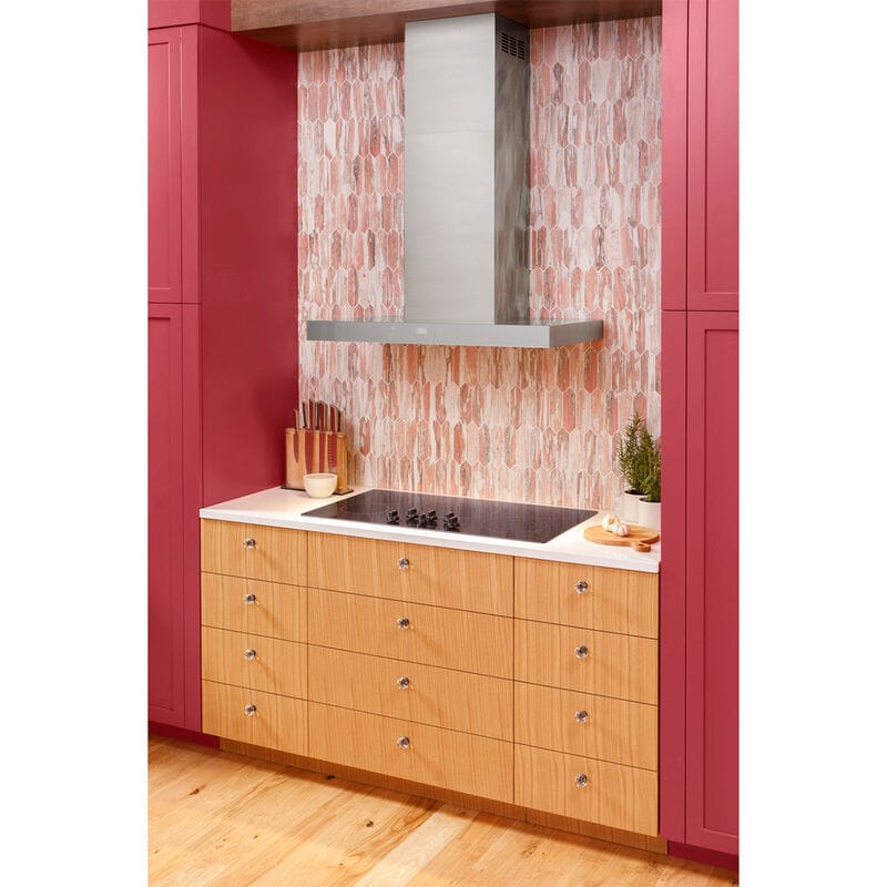 GE 36 in. 5-Burner Electric Cooktop with Simmer Burner & Power Burner - Stainless Steel, , hires