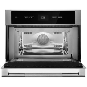 JennAir Rise 27 in. 1.4 cu. ft. 900W Built-In Microwave with Convection & Sensor Cooking - Stainless Steel, , hires