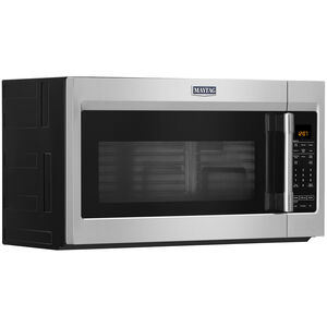 Maytag 30" 1.9 Cu. Ft. Over-the-Range Microwave with 10 Power Levels & 400 CFM - Fingerprint Resistant Stainless Steel, , hires