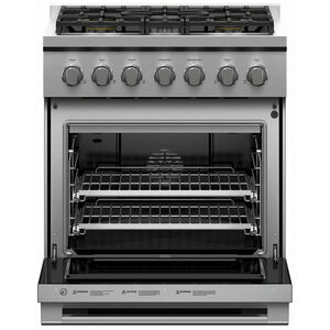 Fisher & Paykel Series 7 30 in. 4.6 cu. ft. Convection Oven Freestanding LP Gas Range with 5 Sealed Burners - Stainless Steel, , hires