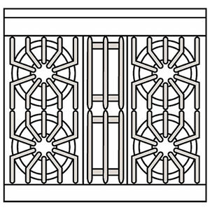 Viking 5 Series 30 in. 4 cu. ft. Standard Convection Gas Range with Open Burners - Stainless Steel, , hires