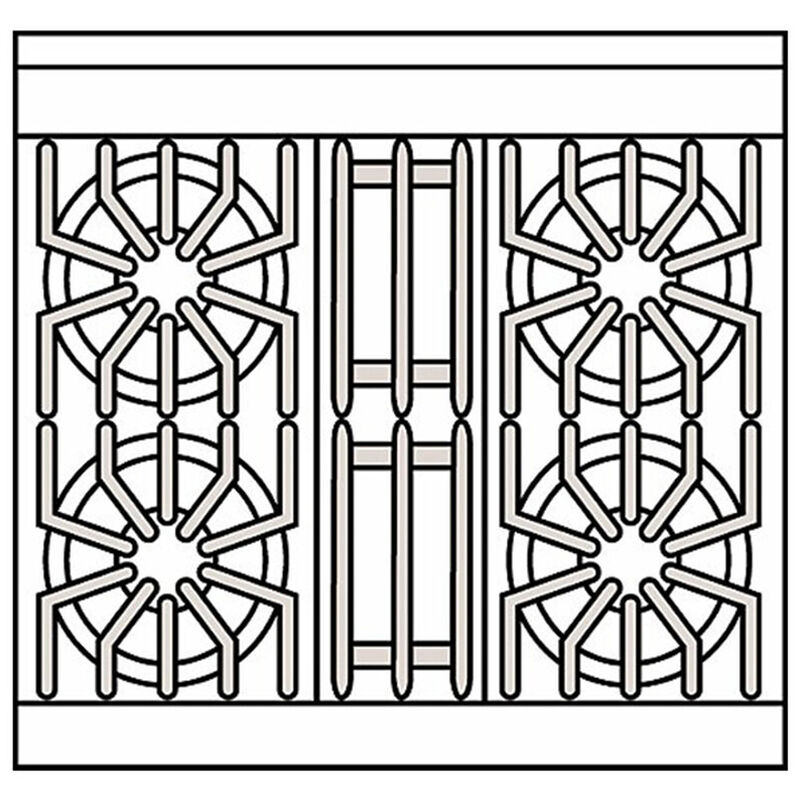 Viking 5 Series 30 in. 4 cu. ft. Standard Convection Gas Range with Open Burners - Stainless Steel, , hires