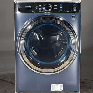 GE Profile 28 in. 5.3 cu. ft. Smart Stackable Front Load Energy Star Washer with UltraFresh Vent System+, Sanitize & Steam Cycle - Sapphire Blue (Open Box Good Condition), , hires