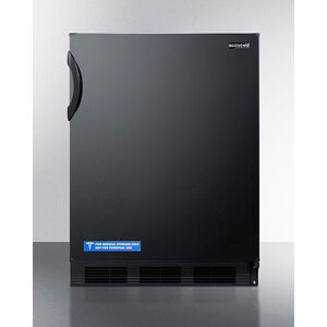 Summit AccuCold 24 in. 5.1 cu. ft. Undercounter Refrigerator - Black, , hires