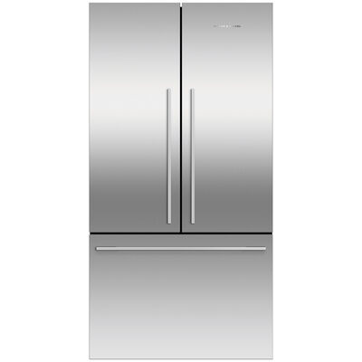 Fisher & Paykel Series-7 36 in. 20.1 cu. ft. Smart Counter Depth French Door Refrigerator - Stainless Steel | RF201ADX5N