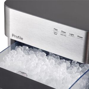 GE Profile 14 in. Smart Ice Maker with 3 lb. Ice Storage & Digital Control - Stainless Steel, , hires