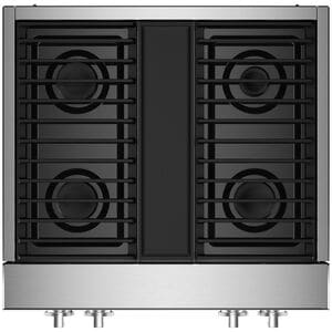 JennAir Noir 30 in. 4-Burner Natural Gas Rangetop with Simmer Burner & Power Burner - Stainless Steel, , hires