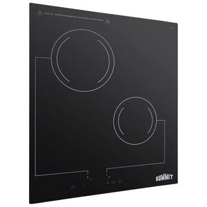 Summit 18 in. Electric Cooktop with 2 Radiant Burners - Black, , hires