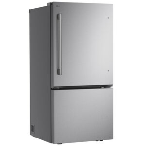 LG 33 in. 25.5 cu. ft. Smart Bottom Freezer Refrigerator with Ice Maker - PrintProof Stainless Steel, , hires