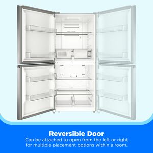 Midea 30 in. 20.0 cu. ft. Garage-Ready Automatic Smart 4-Drawers Upright Freezer with Adjustable Shelves - Stainless Steel, Stainless Steel, hires