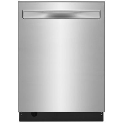 Frigidaire 24 in. Built-In Dishwasher with Top Control, 51 dBA Sound Level, 12 Place Settings, 5 Wash Cycles & Sanitize Cycle - Stainless Steel | FDSP4401AS