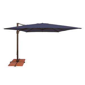 SimplyShade Bali 10' Square Cantilever Umbrella in Sunbrella Fabric - Navy, Navy, hires