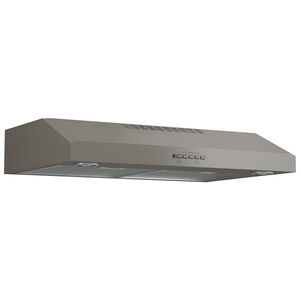 GE 30 in. Convertible Standard Style Range Hood with 310 CFM, 4 Fan Speeds & 2 Halogen Lights - Slate, , hires
