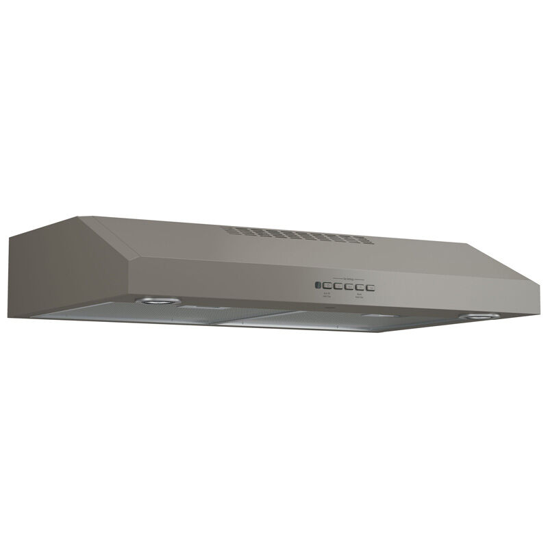 GE 30 in. Convertible Standard Style Range Hood with 310 CFM, 4 Fan Speeds & 2 Halogen Lights - Slate, , hires