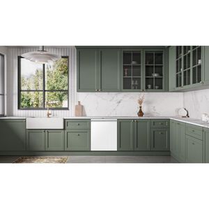 Samsung Bespoke 24 in. Top Control Smart Dishwasher with 38 dBA Sound Level, 3rd-Rack, Smart Dry with AutoRelease Door & Pocket Handle - White Glass, , hires