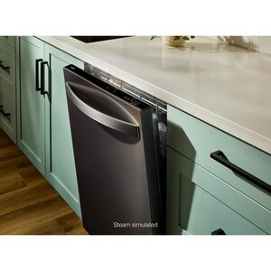 Whirlpool 24 in. Top Control Dishwasher with 47 dBA Sound Level, 3rd Rack & Auto Open Air Dry - Fingerprint Resistant Black Stainless, , hires