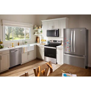 Whirlpool 30 in. 1.7 cu. ft. Over-the-Range Microwave with 300 CFM - Stainless Steel, Stainless Steel, hires