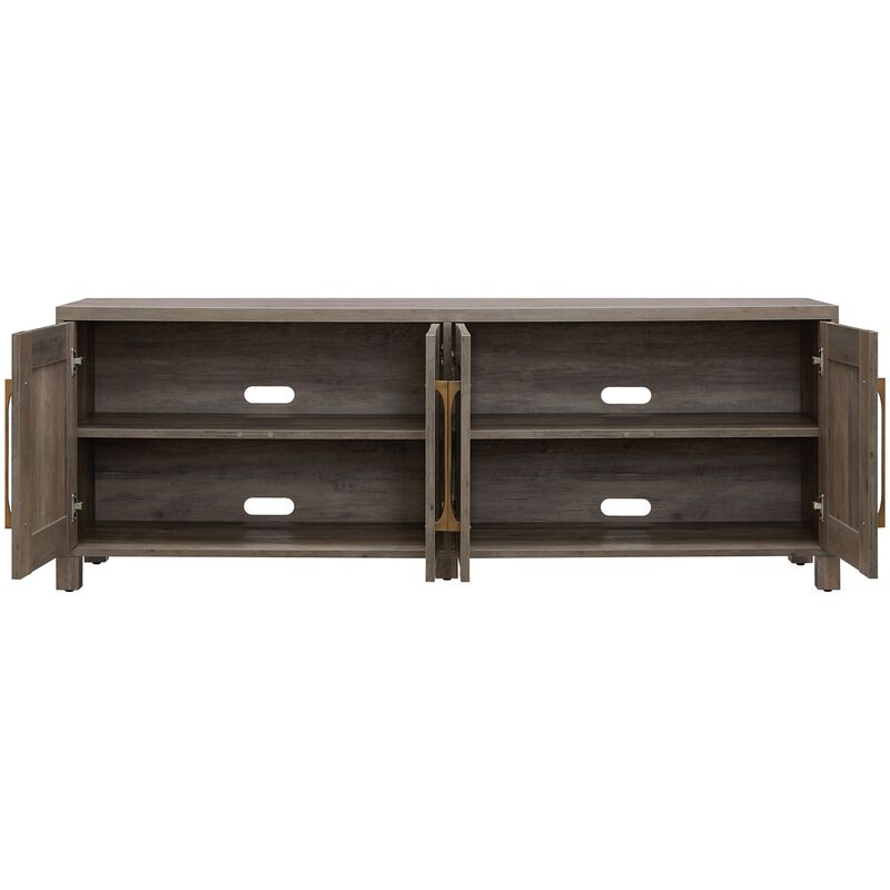 Preston & Cole Daphne 68" Wide TV Stand for TVs up to 75" - Gray Oak, , hires