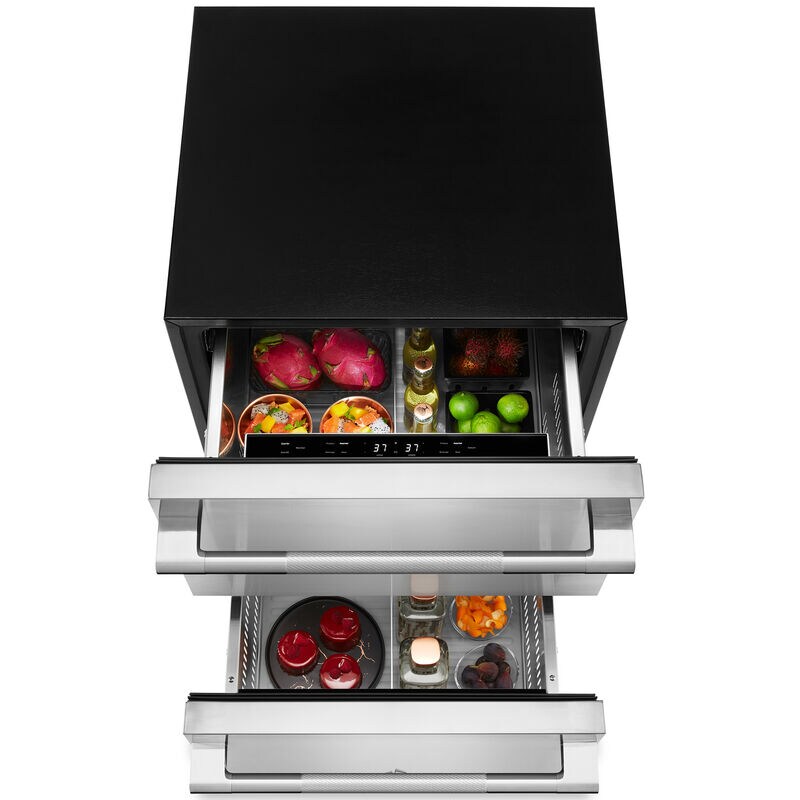 JennAir Rise 24 in. 4.7 cu. ft. Double Refrigerator Drawers - Stainless Steel, , hires