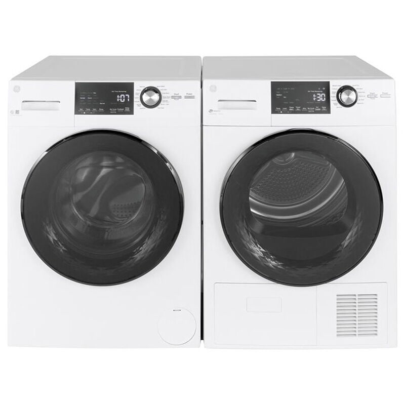 GE 24 in. 2.4 cu. ft. Front Load Washer with Sanitize & Steam Cycles - White, , hires