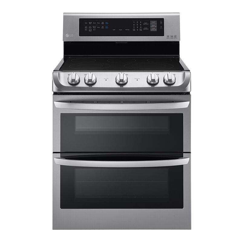 LG 30inch Freestanding Electric Range with 5 Smoothtop Burners & 7.3 Cu.  Ft. Double Oven - Stainless Steel