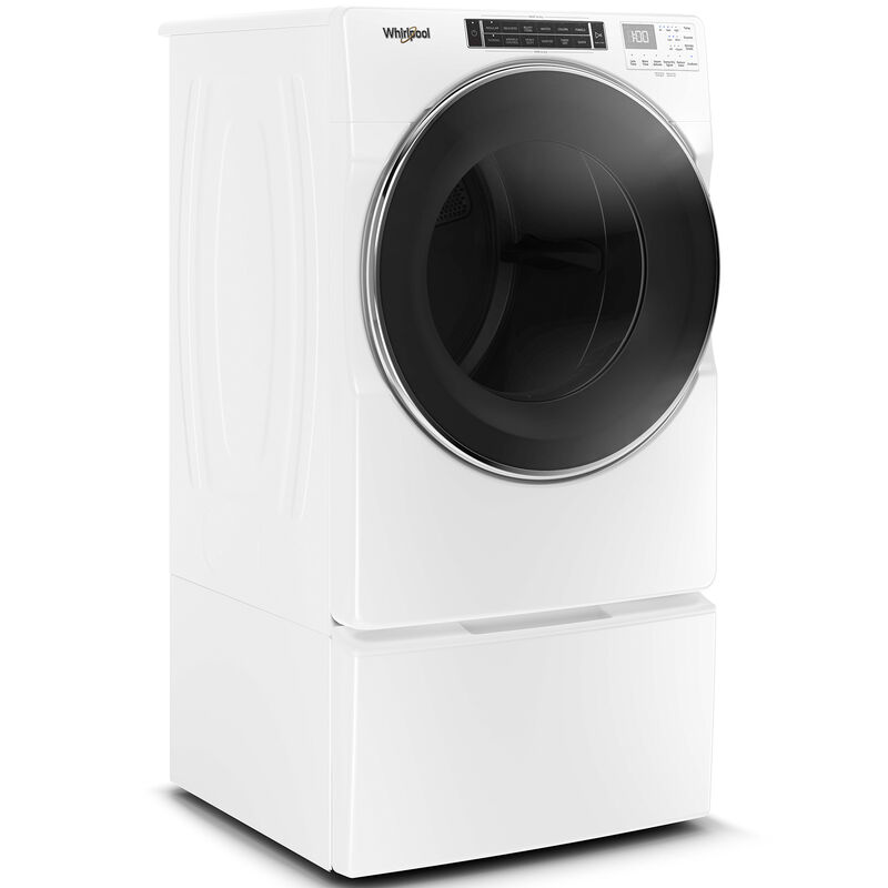 Whirlpool 27 in. 7.4 cu. ft. Stackable Gas Dryer with Sensor Dry, Sanitize & Steam Cycle - White, , hires