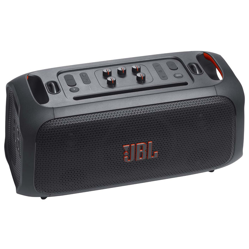 JBL PARTYBOX ON-THE-GO ESSENTIAL Portable Party Speaker with Built-In Lights & Wireless mic - Black, , hires