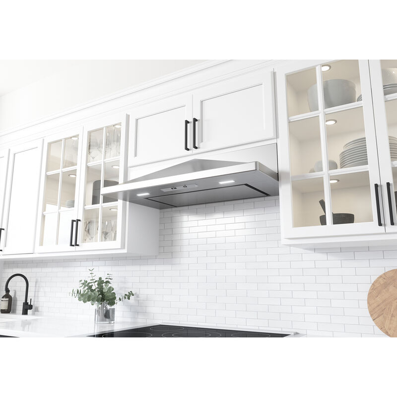Zephyr 30 in. Convertible Standard Style Range Hood with 400 CFM, 3 Fan Speeds & 2 LED Lights - Stainless Steel, , hires