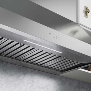 Signature Kitchen Suite 48 in. Smart Ducted Canopy Pro Style Style Range Hood with 650 CFM, 5 Fan Speeds & 1 LED Light - Stainless Steel, , hires