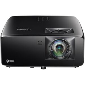 Optoma Short Throw Full HD 1080p Laser Home Entertainment and Golf Sim Projector - Black, , hires
