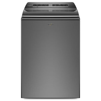 Whirlpool 27 in. 5.3 cu. ft. Smart Top Load Washer with Load & Go Dispenser & Sanitize with Oxi - Chrome Shadow | WTW7120HC