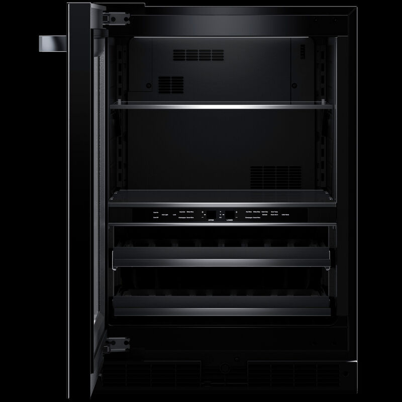JennAir Noir Series 24 in. 5.0 cu. ft. Built-In Beverage Center with Fixed Shelves & Digital Control - Black, , hires