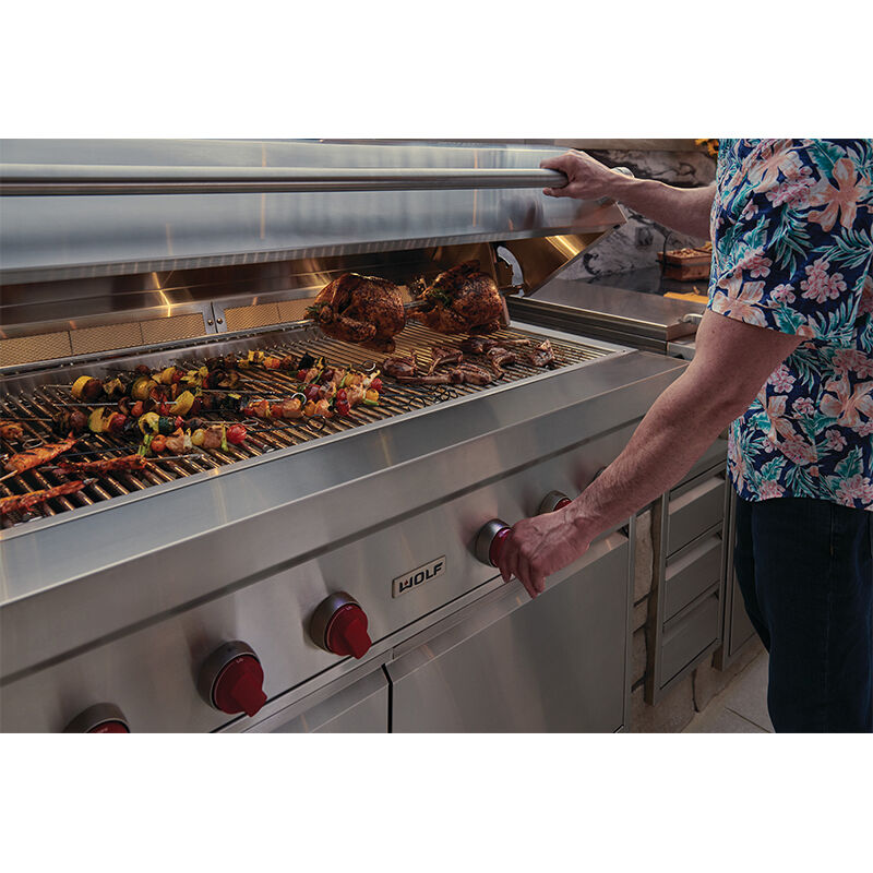 Wolf 42 in. 4-Burner Built-In Liquid Propane Gas Grill with