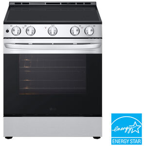 LG 30 in. 6.3 cu. ft. Slide-In Electric Range with Radiant Burners - Stainless Steel, , hires