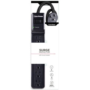 CyberPower B604BK Surge Protector - Black, , hires