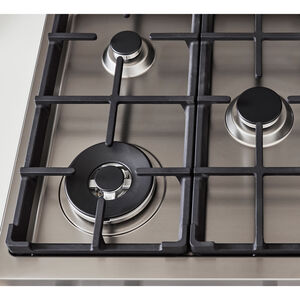 Bertazzoni Master Series 30 in. 4.7 cu. ft. Dual Convection Dual Fuel Range with 5 Sealed Burners - Stainless Steel, , hires