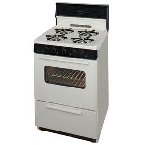 Premier 24 in. 2.9 cu. ft. Gas Range with Open Burners - Bisque, , hires