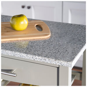 Cullen Kitchen Cart with Granite Top-Gray, , hires